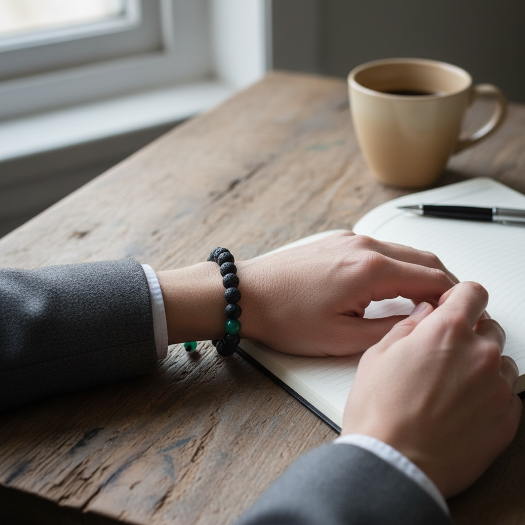 Pulsera Volcán & Ágata — Energía en equilibrio