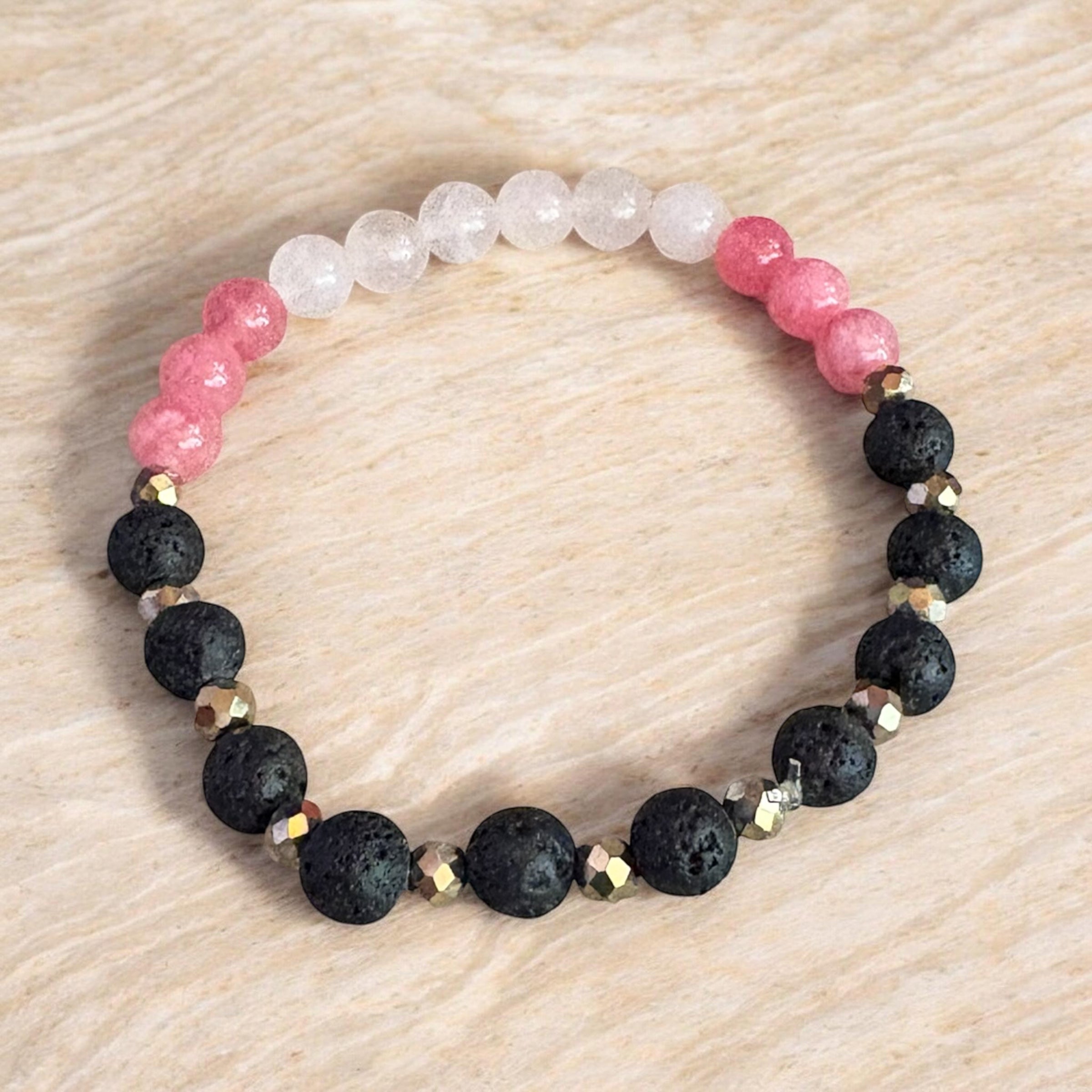 Pulsera Volcán & Ágata — Energía en equilibrio