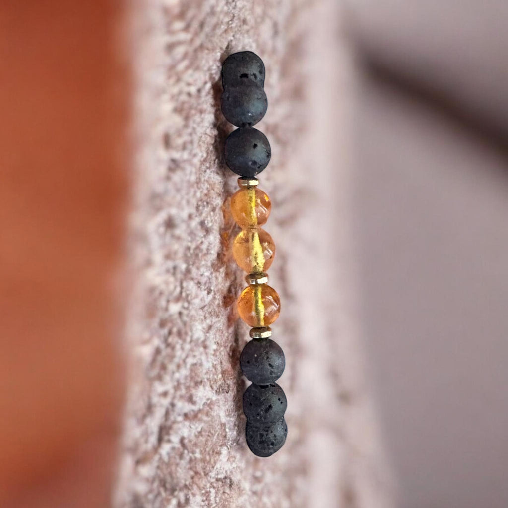 Fuego Interior · Pulsera Volcán & Ámbar