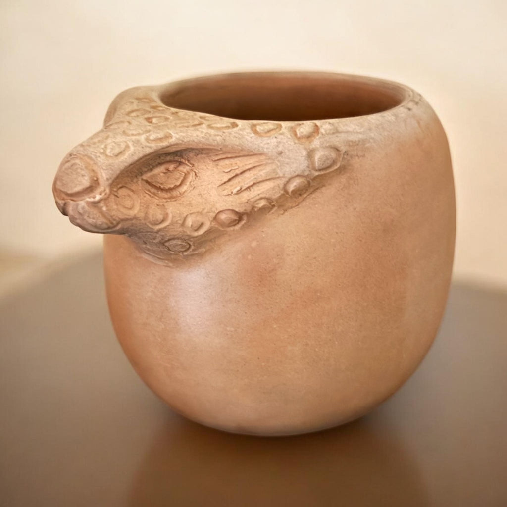 Set de 2 mezcaleros de barro rojo hechos a mano en Oaxaca – Jaguar